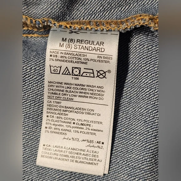 Old Navy Girls Denim Jacket Size 8 - Picture 4 of 5